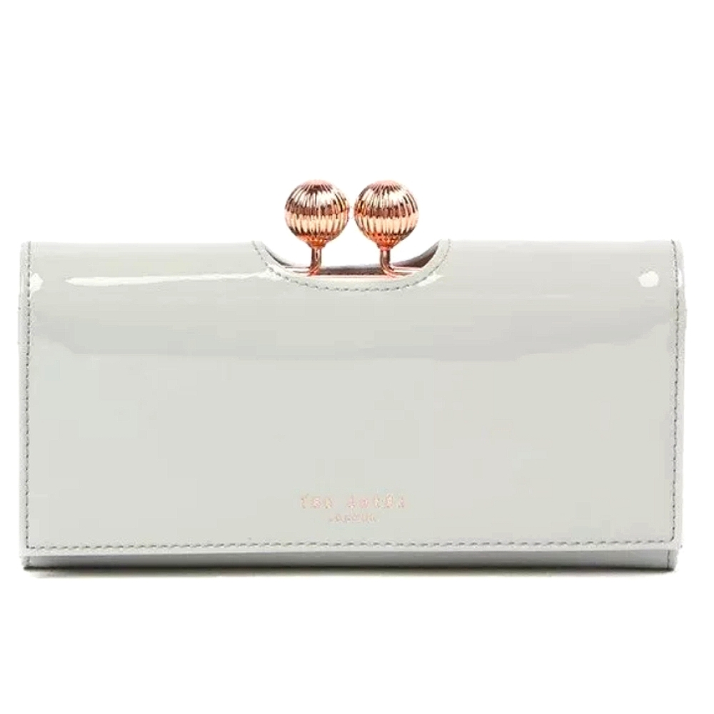 TED BAKER Felicee Grey Bobble Matinee Clutch Purse NWT